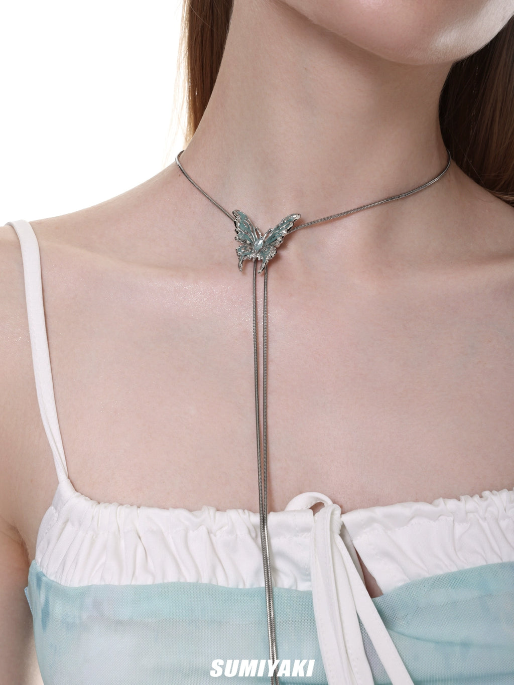 SUMIYAKI Xeno Butterfly Pull-up Necklace