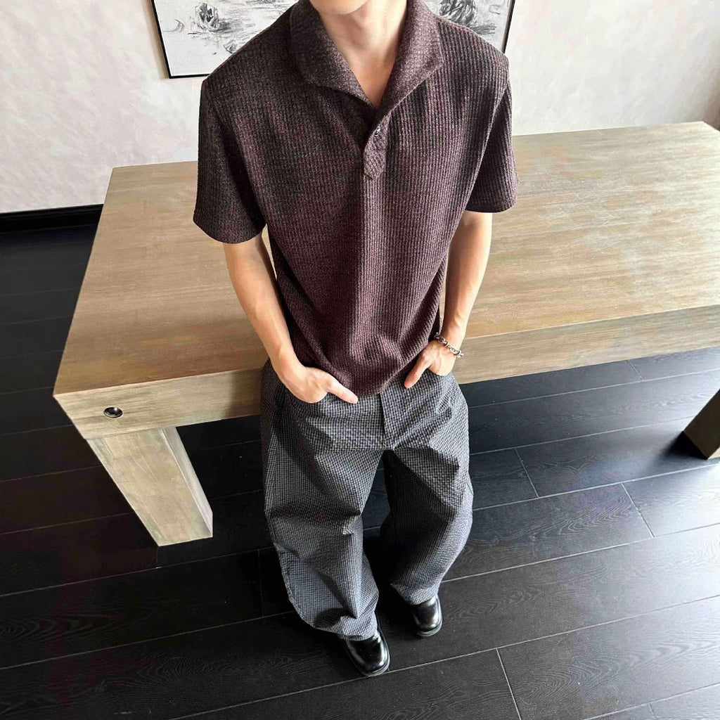 EME Casual Front Shoulder Polo Shirt