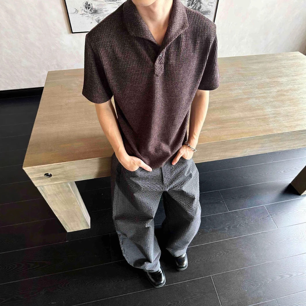 EME Casual Front Shoulder Polo Shirt