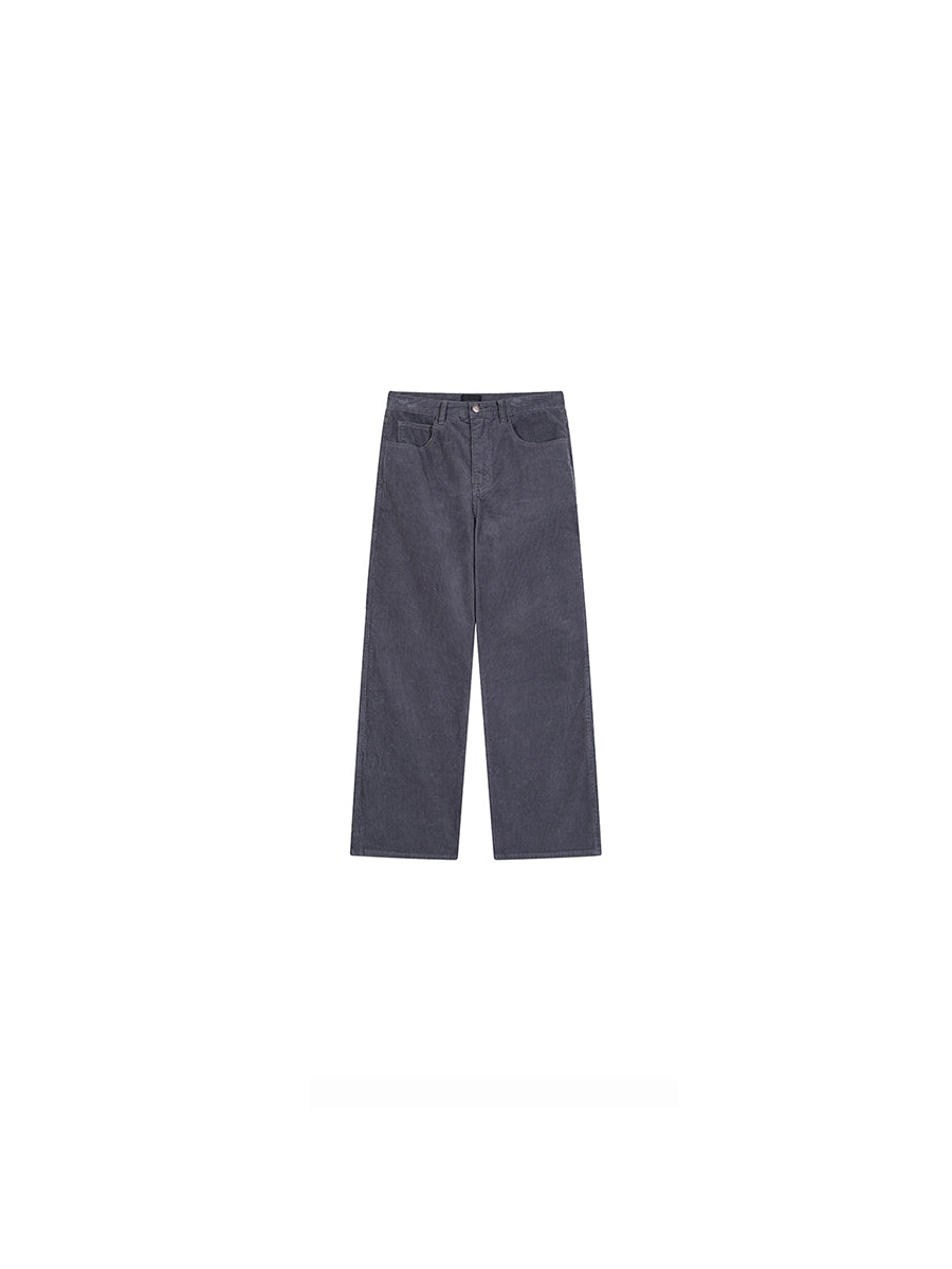 PLUS NO LOGO Corduroy Pants Loose Straight Pants