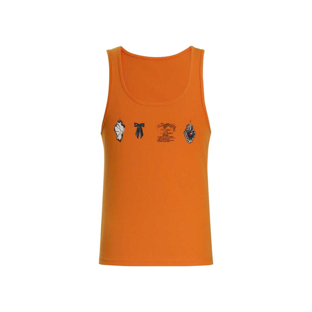 FUNKYFUN Pendant Element Print Vest