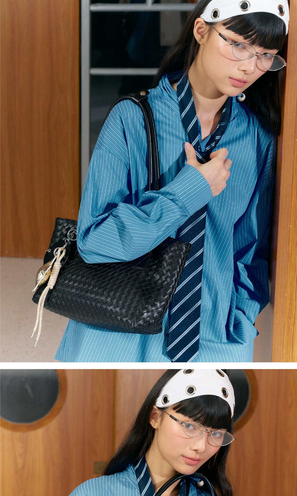 Acynmixx Braided Slack Shoulder Underarm Bag