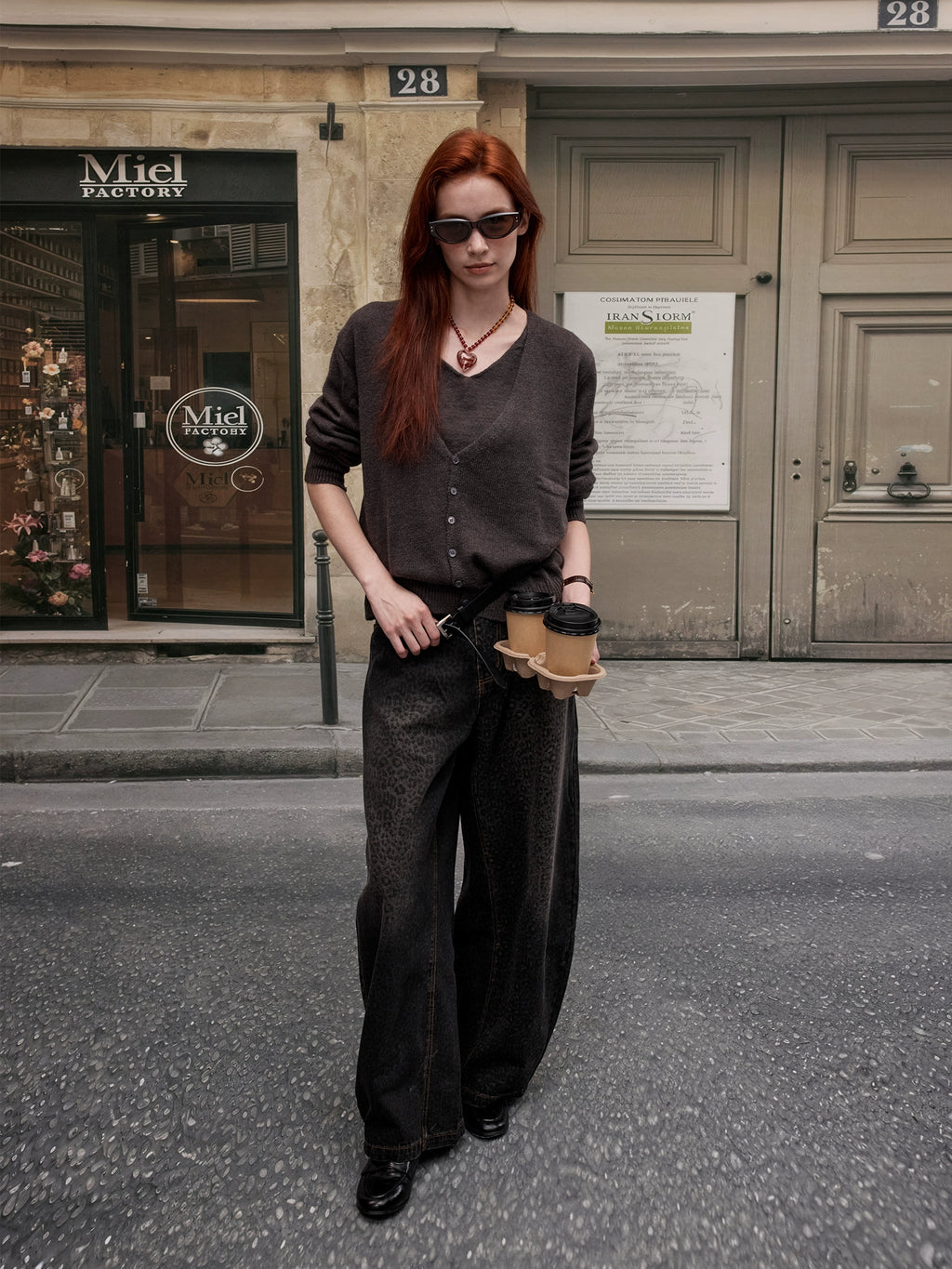 MADWITCH Vintage Premium Fake Two-piece Knitwear