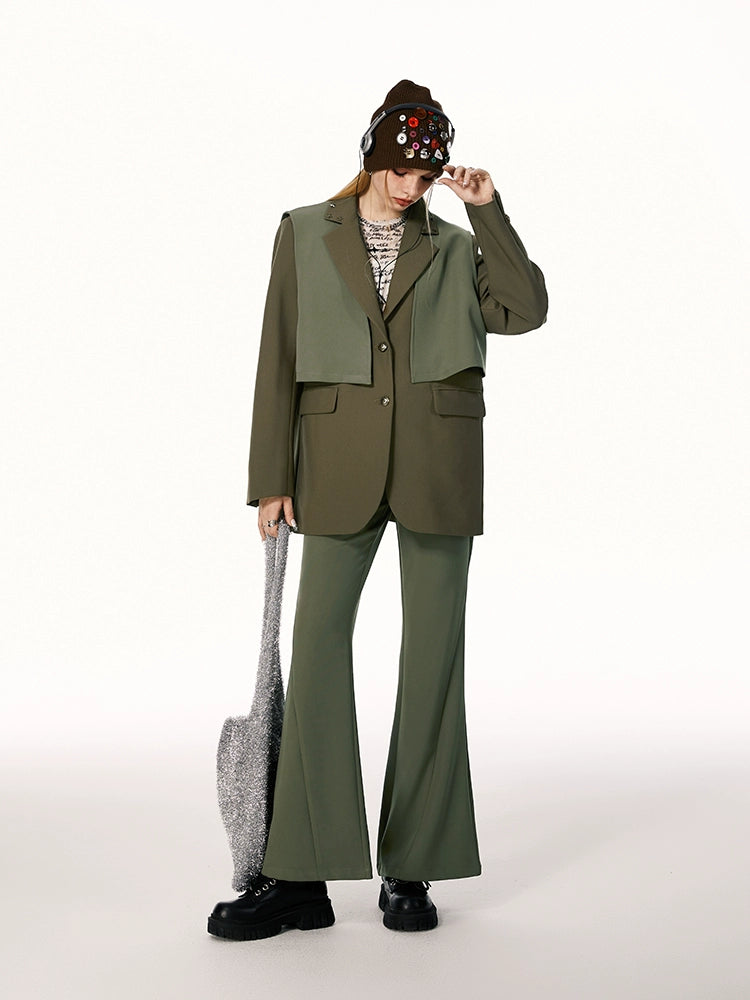 Imone Simple and Thin High-waisted Micro-pull Pants