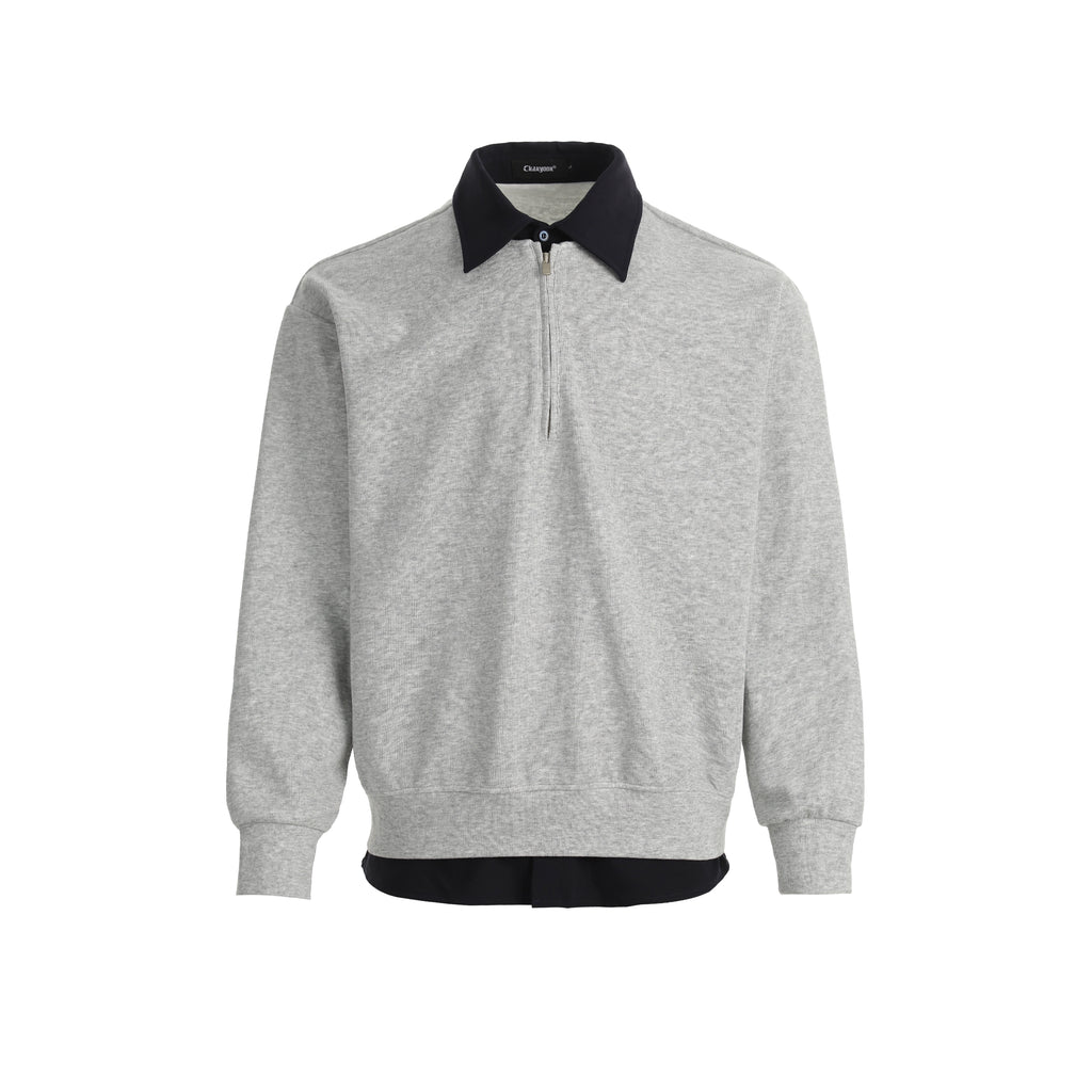 CHANYOOU Retro Fake Two-piece Spliced Sweater