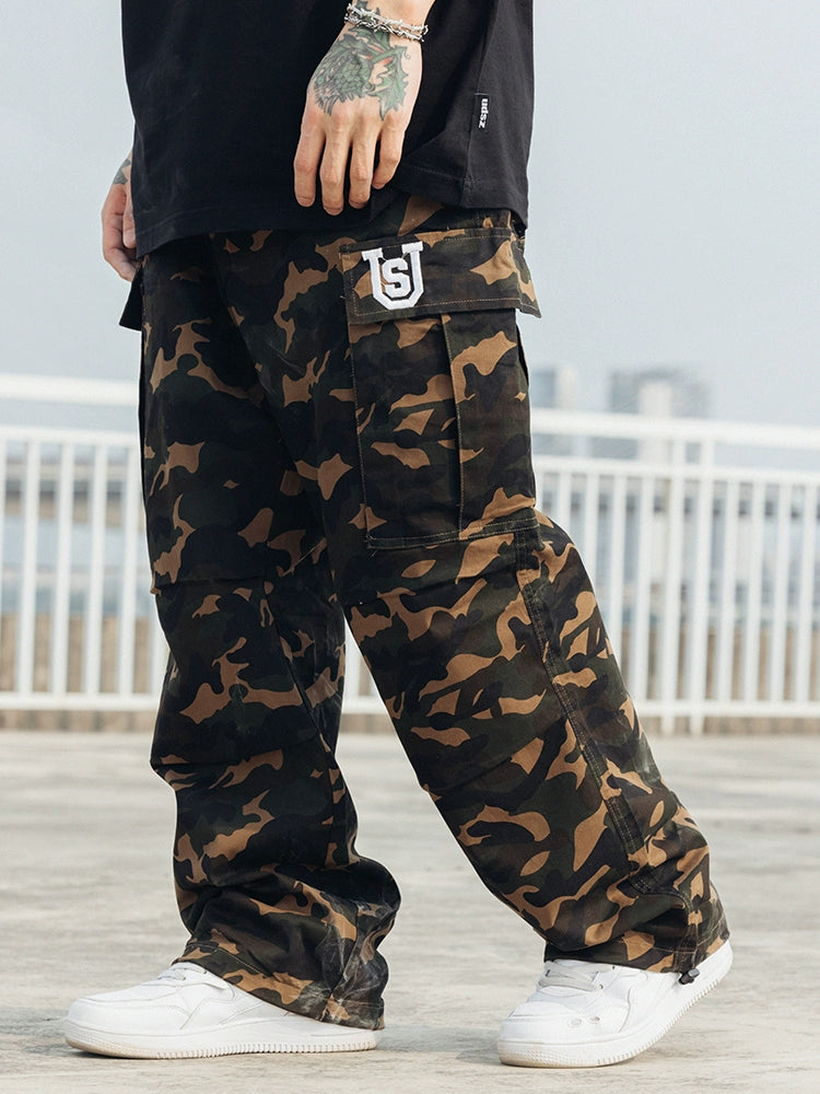 US Multi-pocket Camouflage Overalls