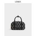 LOSEA Embroidered Boston Pillow Bag Bag