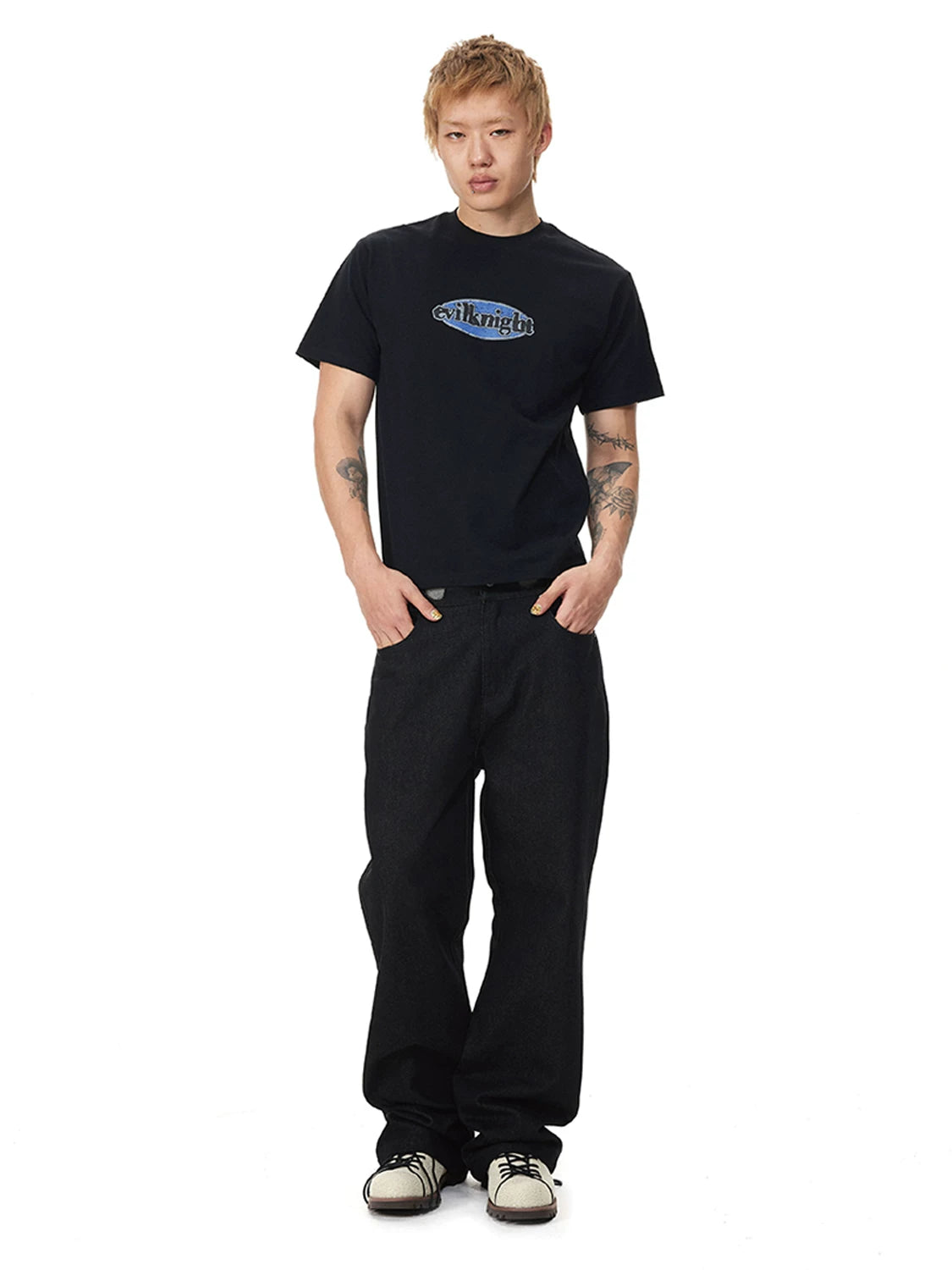 EK Badge Logo Skin-friendly Breathable Simple Tee