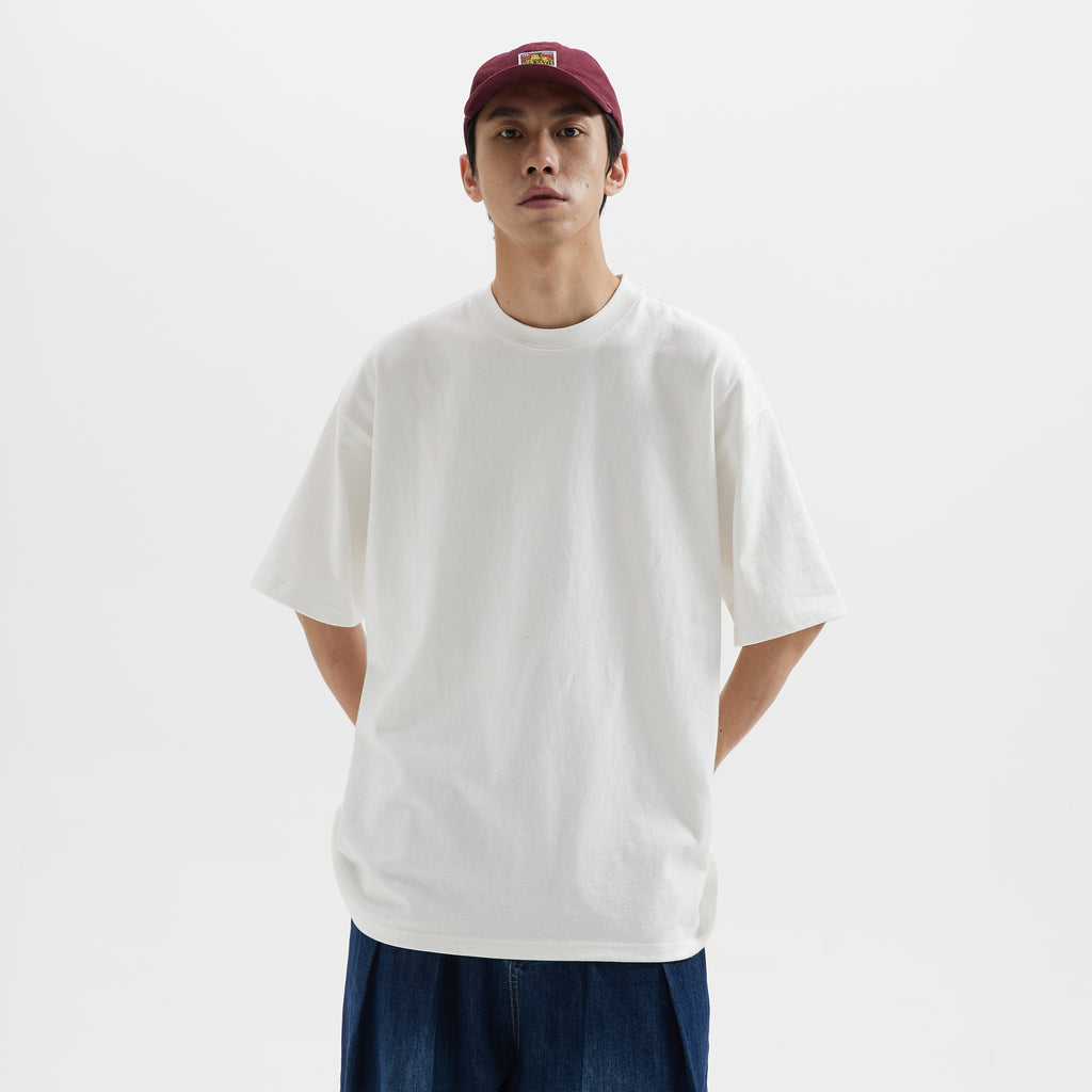 BUTTBILL Heavy 300G Crew Neck Pure Cotton Three Needles Five Threads Tee
