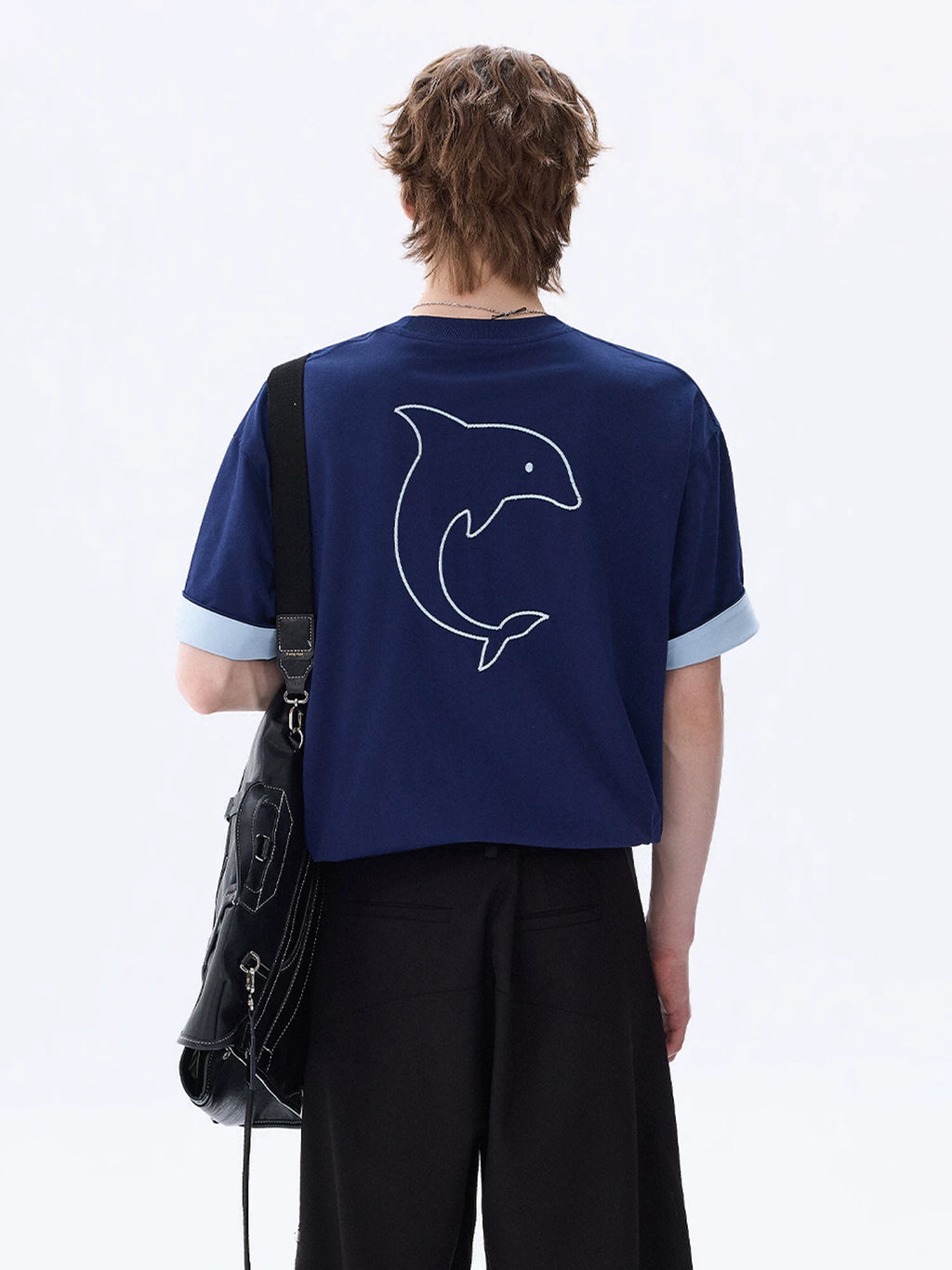 CHOR Cartoon Embroidery Loose Tee