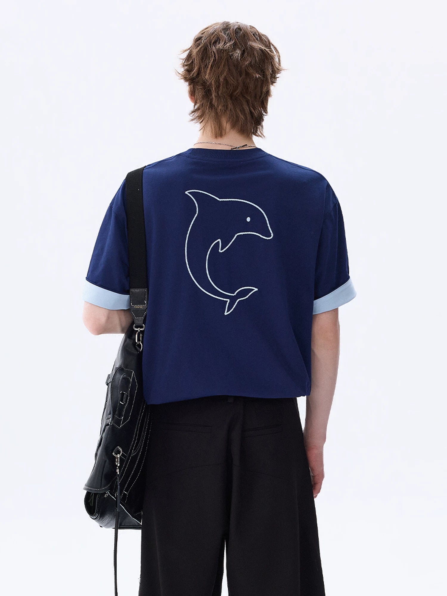 CHOR Cartoon Embroidery Loose Tee