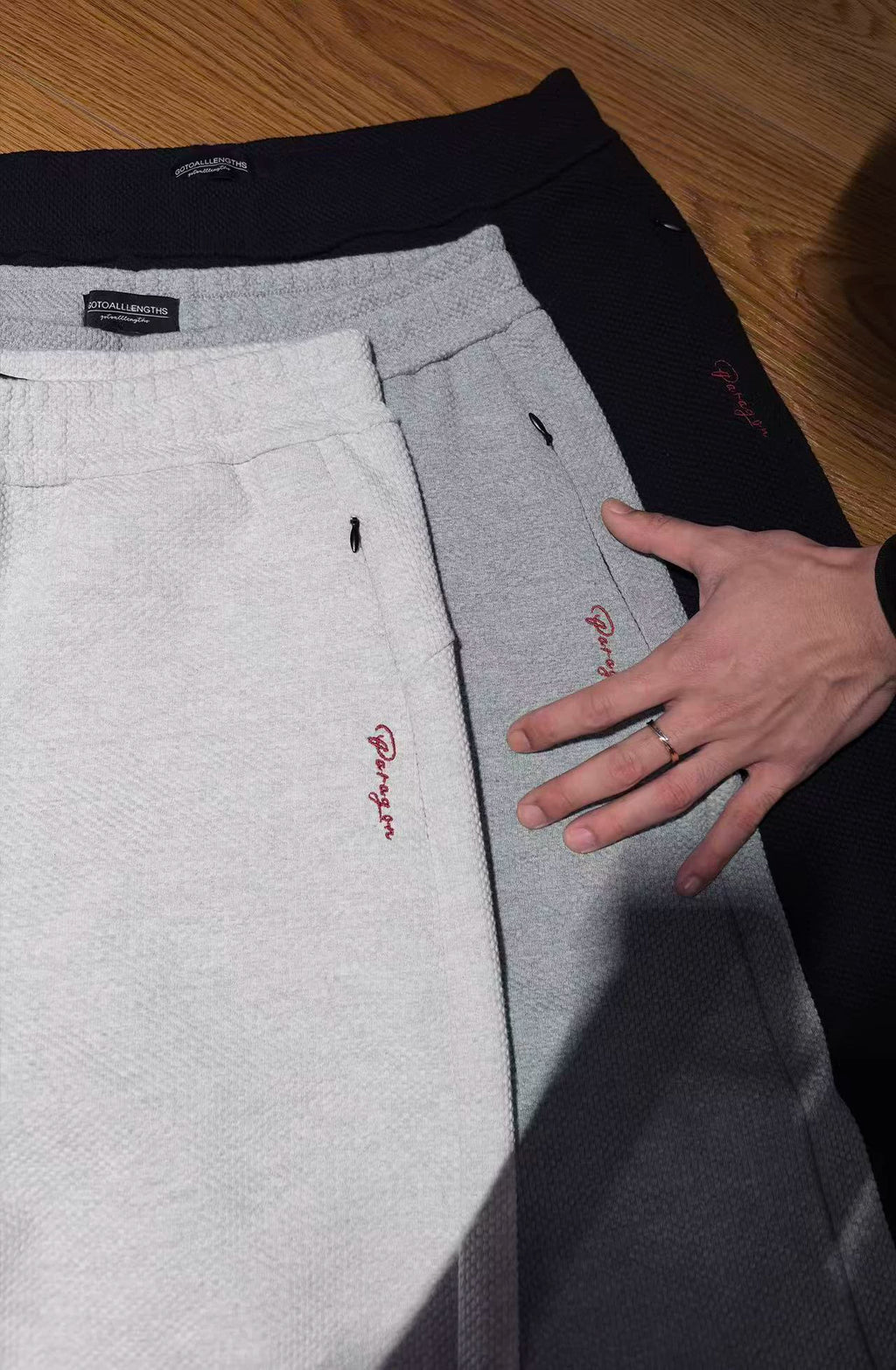 GTAL Casual Embroidered Straight Trousers