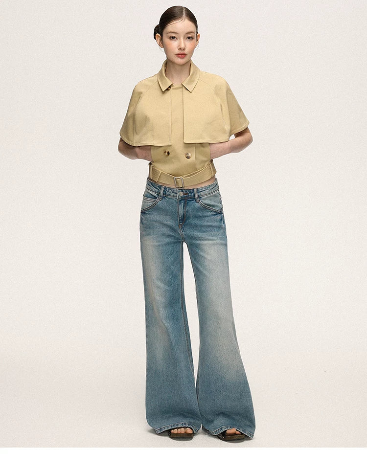 Anna Aneae Removable Cape Slim Slim Tee