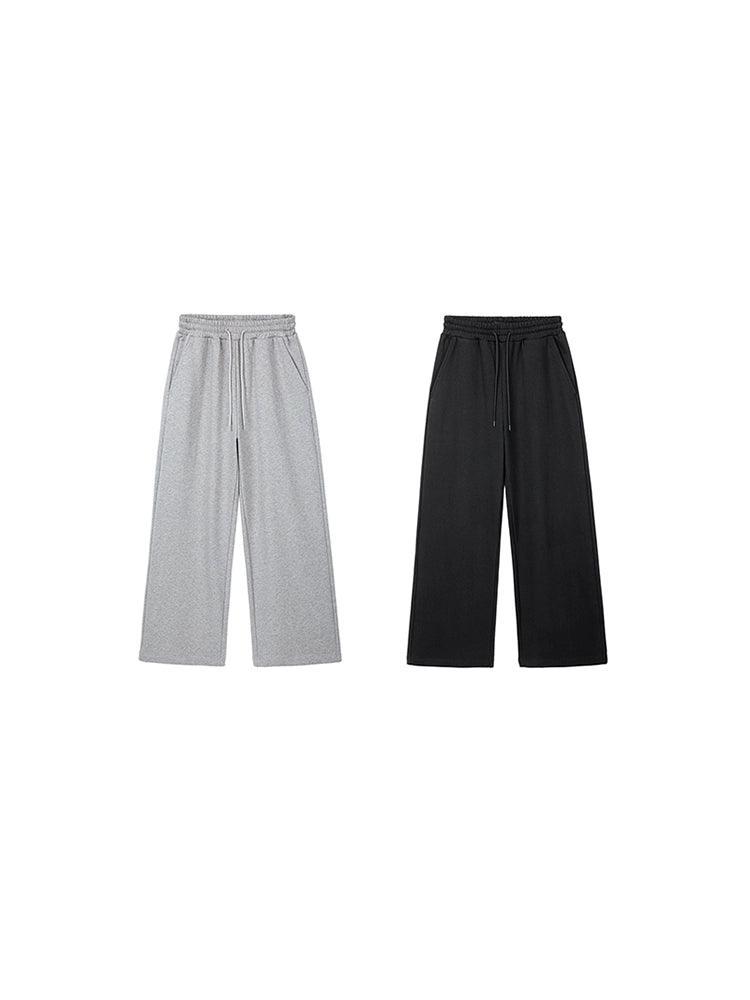 PLUS NO LOGO Loose Wide-leg Sports Drape Sweatpants