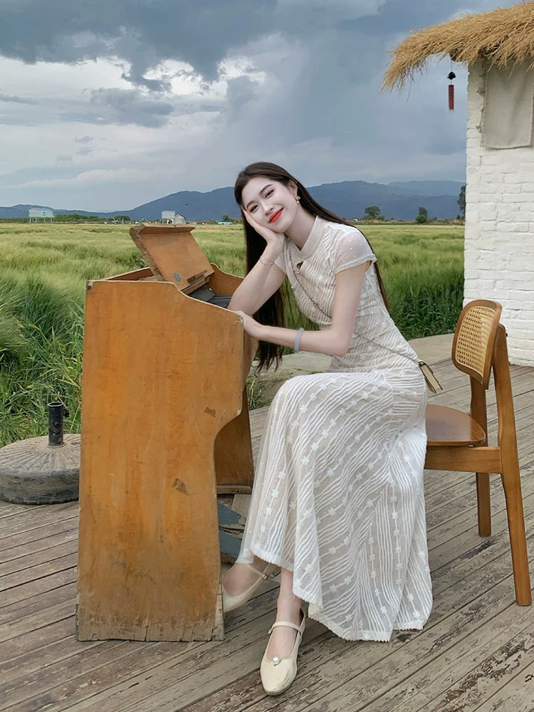 ZIHE Lace Tulle Dress