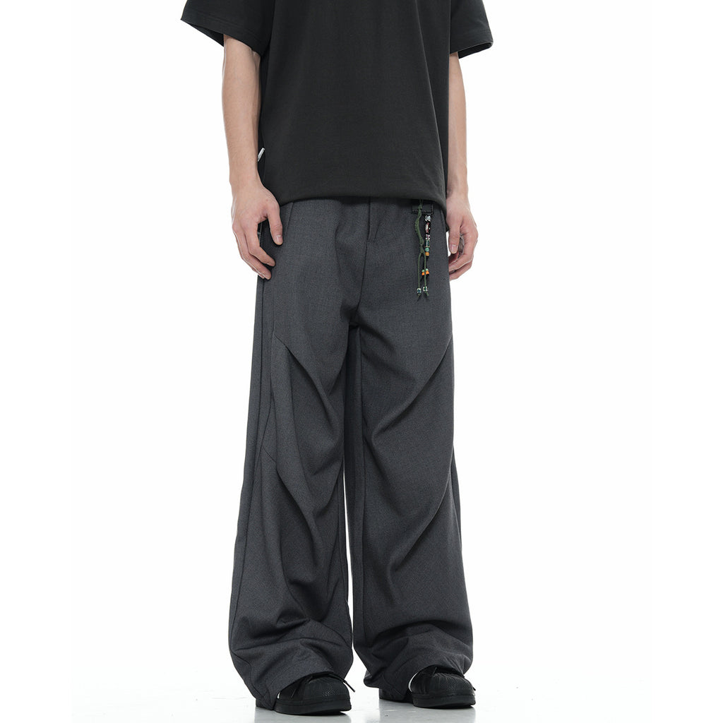 11KN Micro-pleated Simple Casual Pants