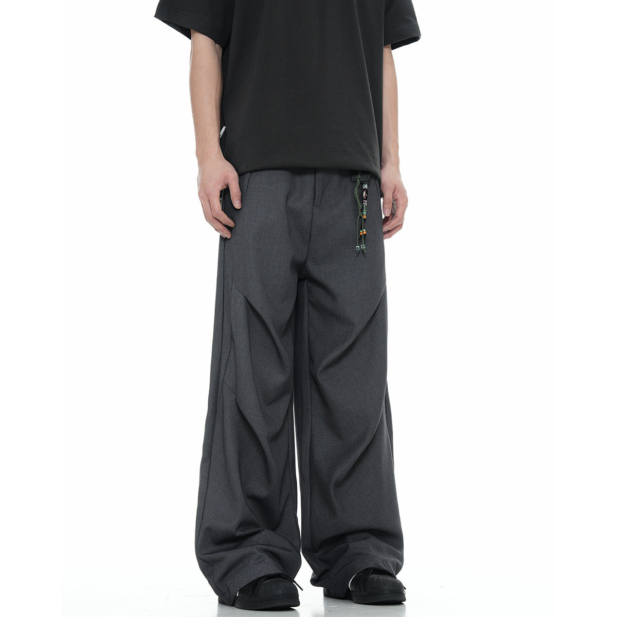 11KN Micro-pleated Simple Casual Pants
