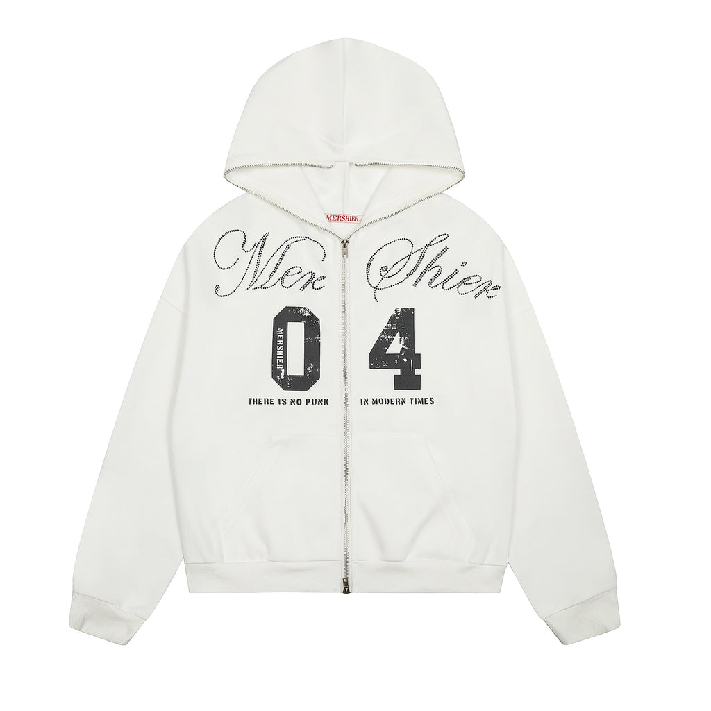 BLACKLISTS Vintage Alphabet Hot Diamond Sweater Jacket
