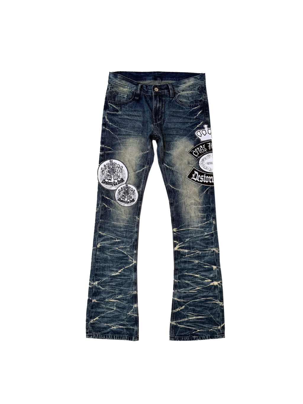 CHAI Pleated Slim-fit Jeans