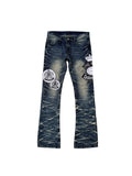 CHAI Pleated Slim-fit Jeans