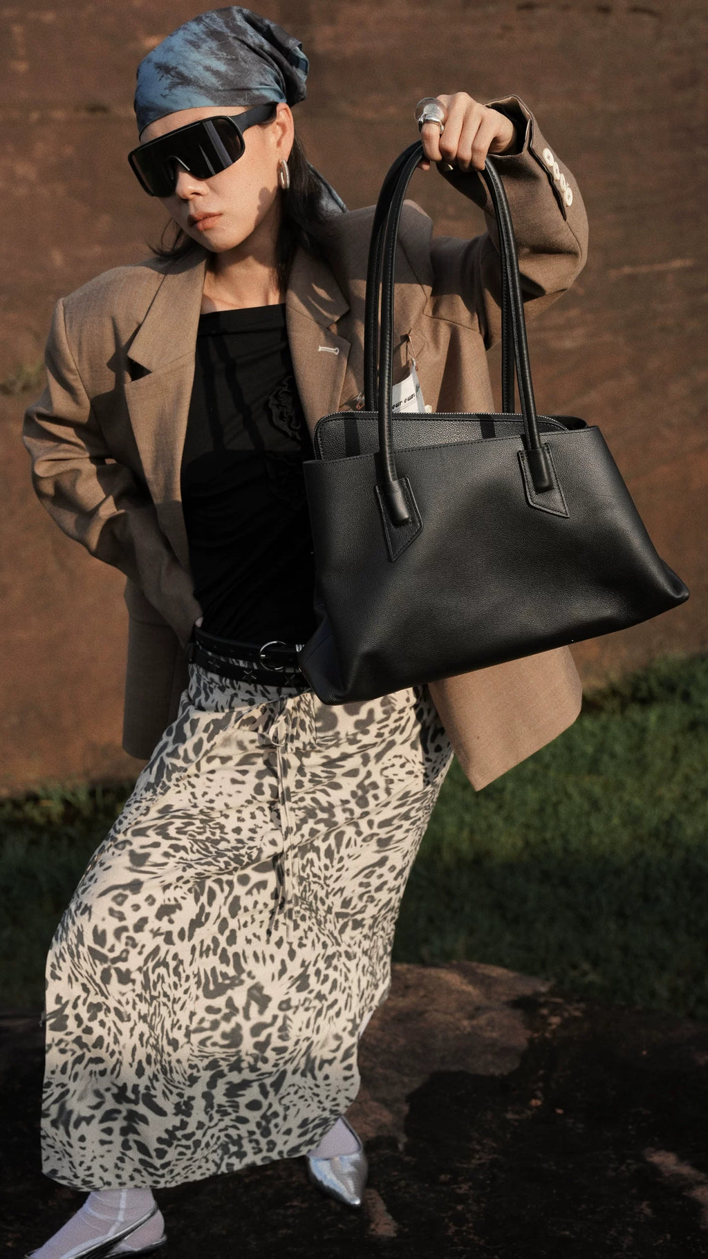 IUBALLET Large Capacity Leather Shoulder Bag