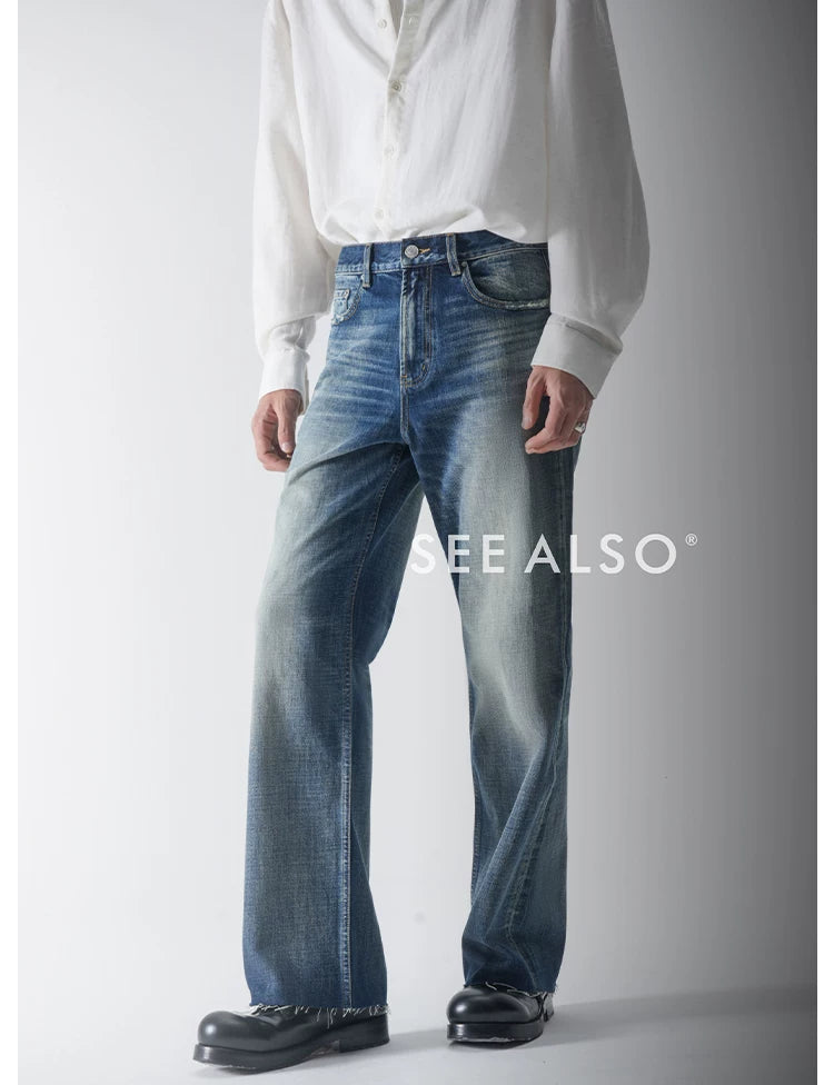 SEE ALSO Long-staple Cotton Horse Hip Leather Brand Foot Fringed Jeans