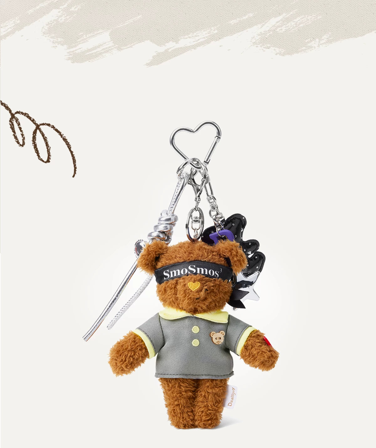 SmoSmos Bear Doll Bag Plush Doll Pendant