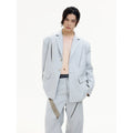 PEOPLESTYLE Deconstructed Skeleton Silhouette Casual Blazer