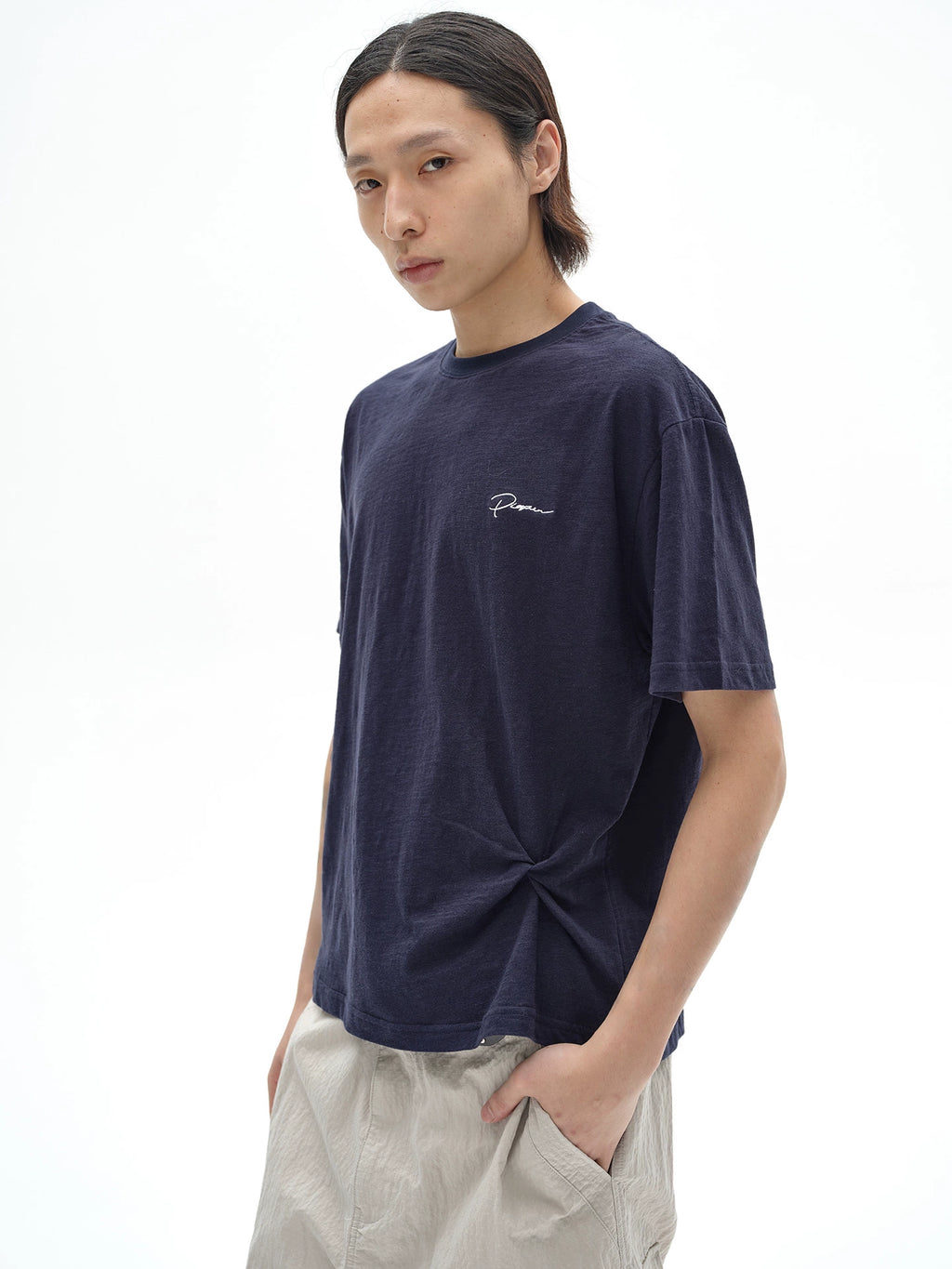 POH Rose Twisted Structure Casual Tee