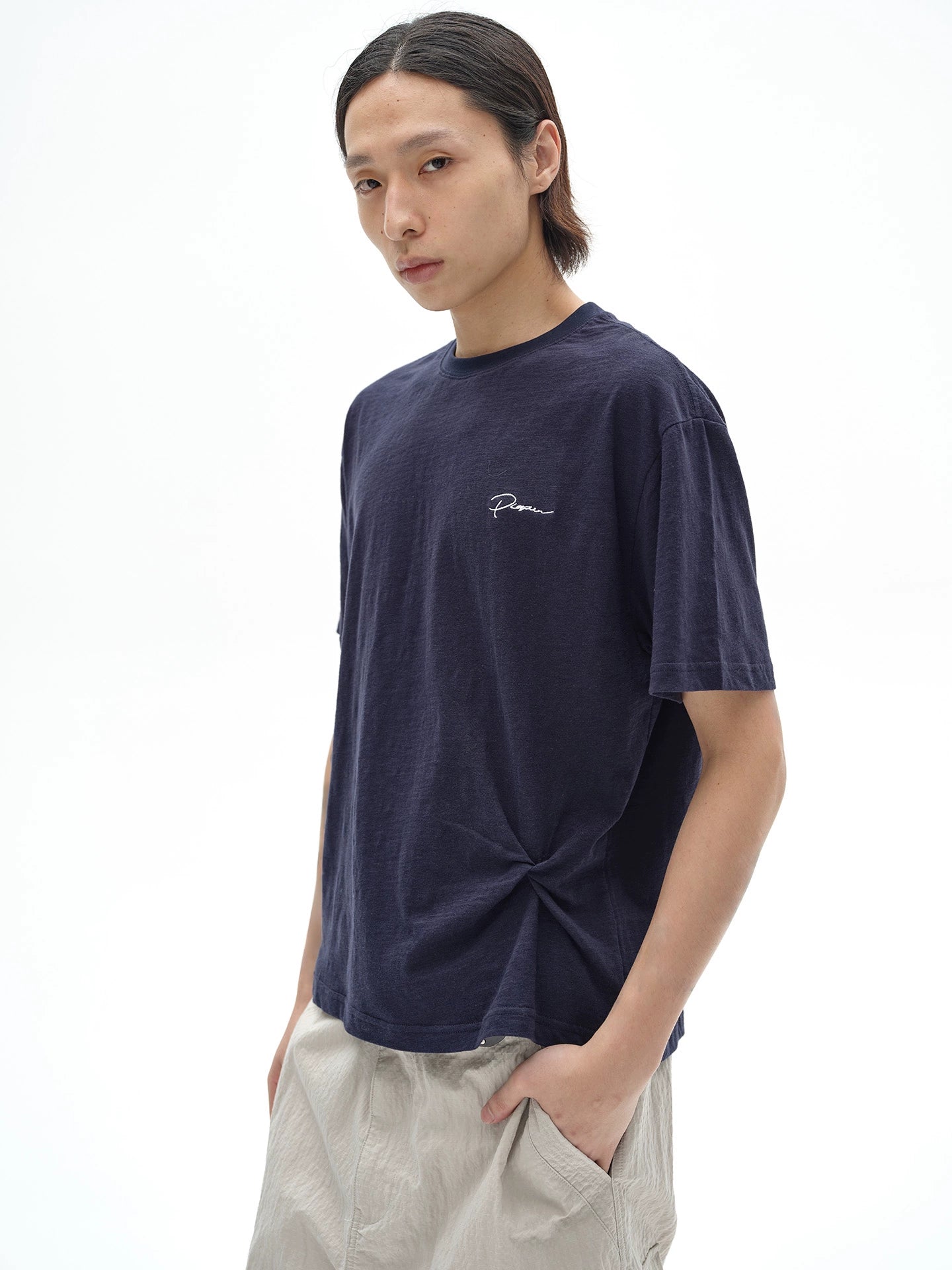 POH Rose Twisted Structure Casual Tee