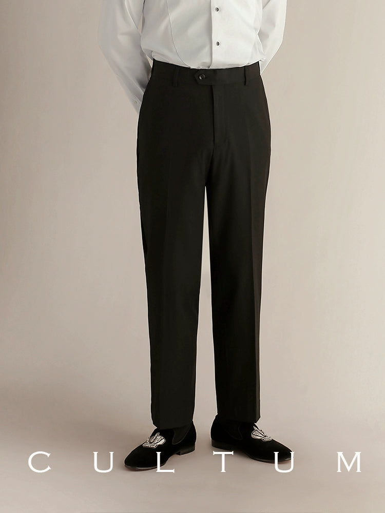 CULTUM Slim-fit No-iron Velvet Trousers Dress Pants