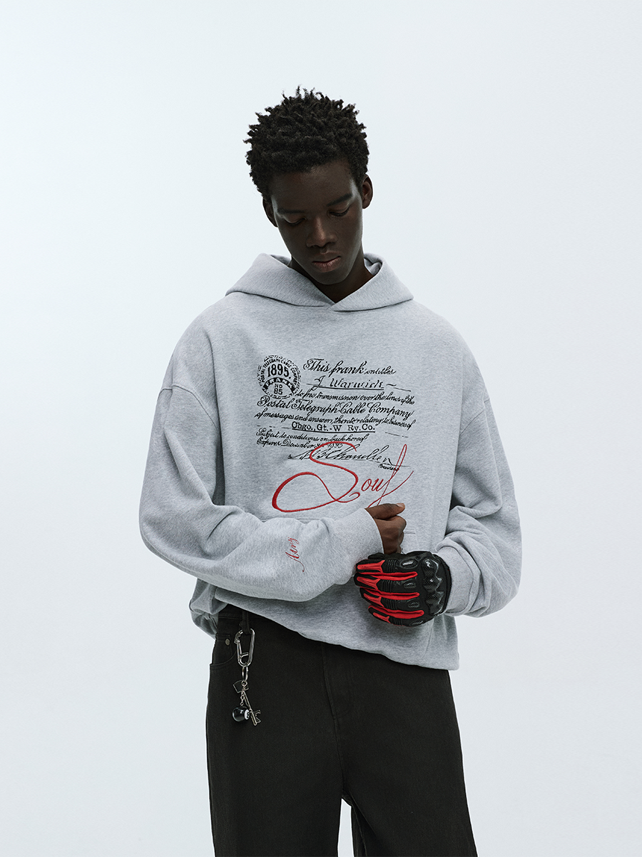 ATRY Short Mail Casual Versatile Hooded Sweater