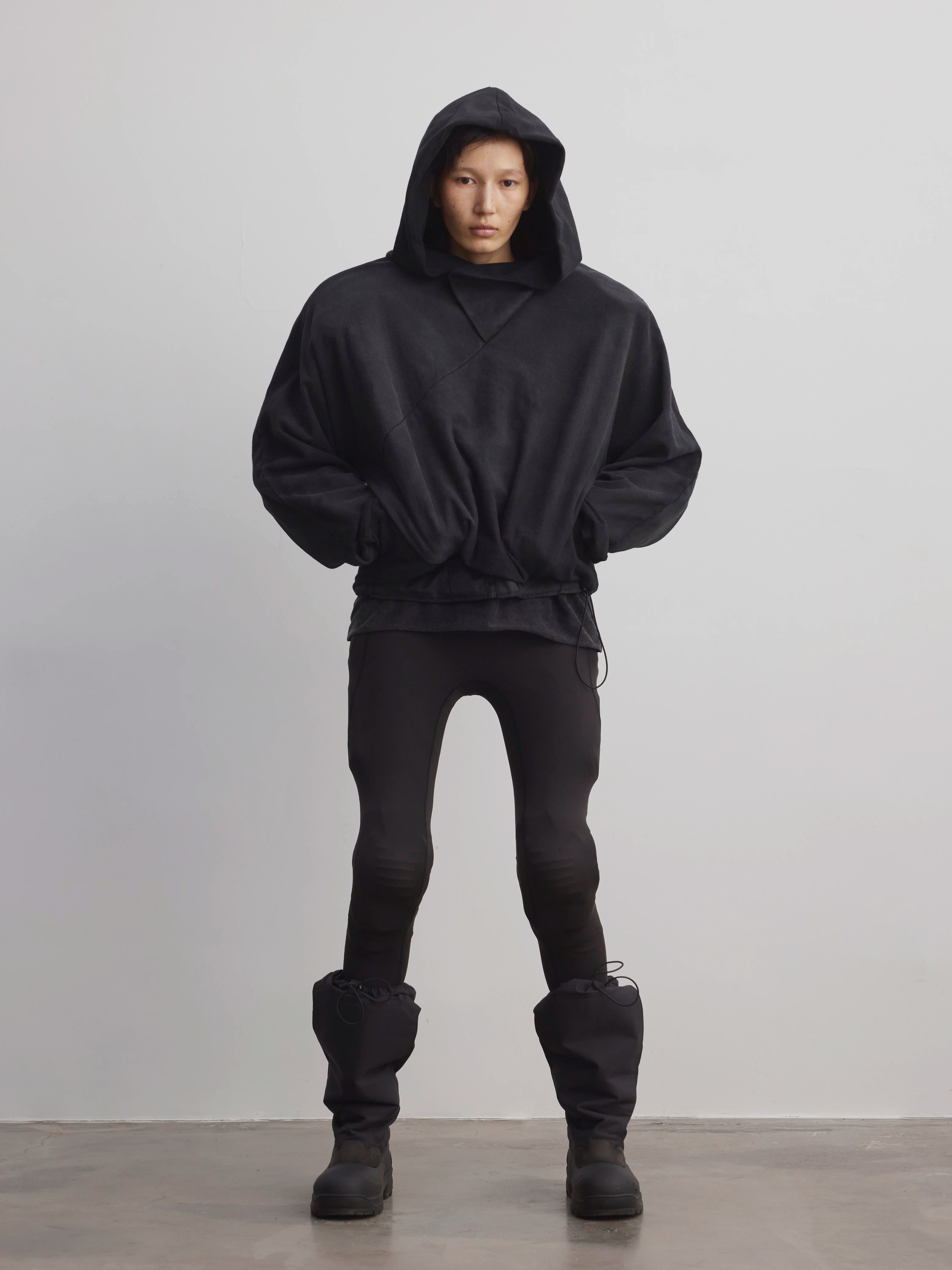 Terrawear Vintage Short Wide Casual Hooded Sweater