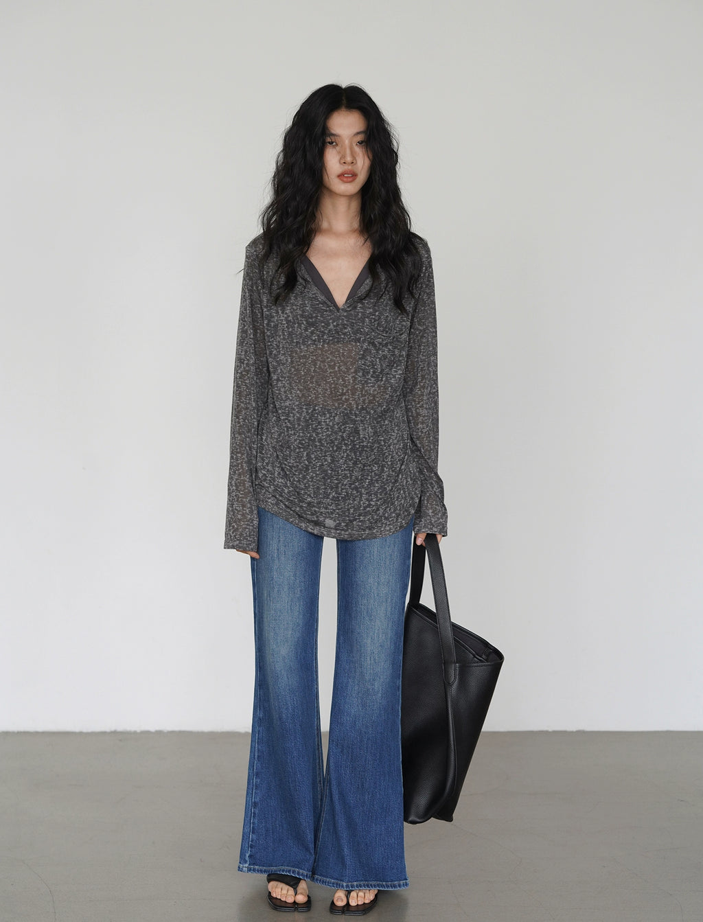 EIGHTHMONTH High Waist Skinny Wide Leg Jeans