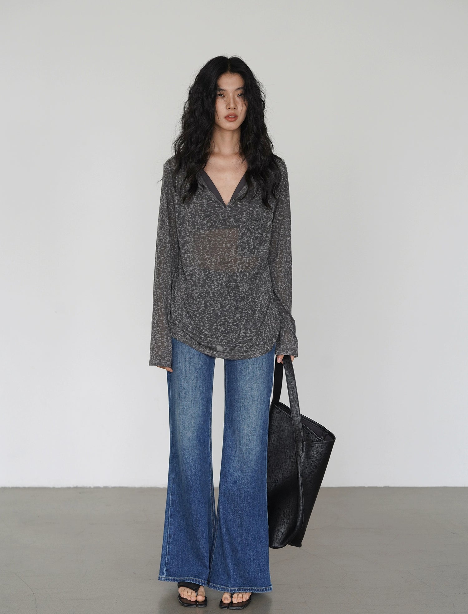 EIGHTHMONTH High Waist Skinny Wide Leg Jeans