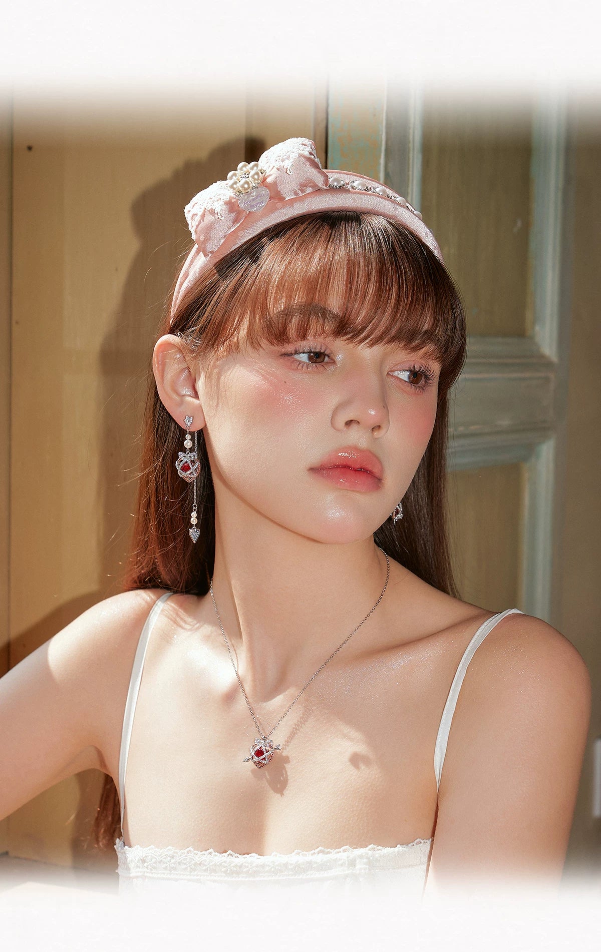 PP Long Fringed Pendant Earrings