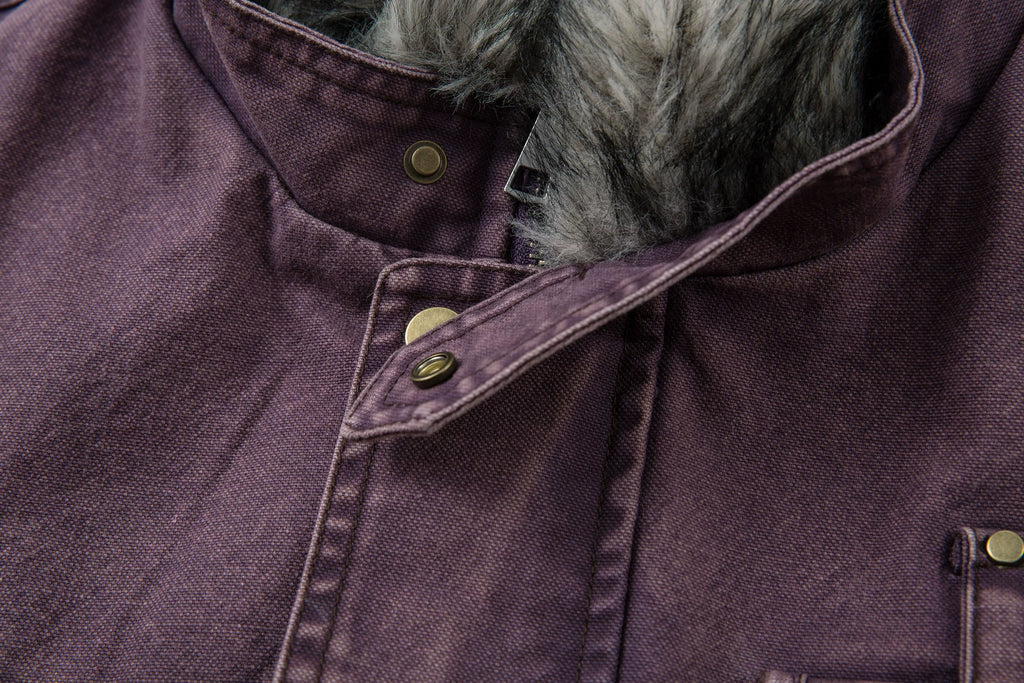 Saimt Retro Stand Collar Workwear Jacket