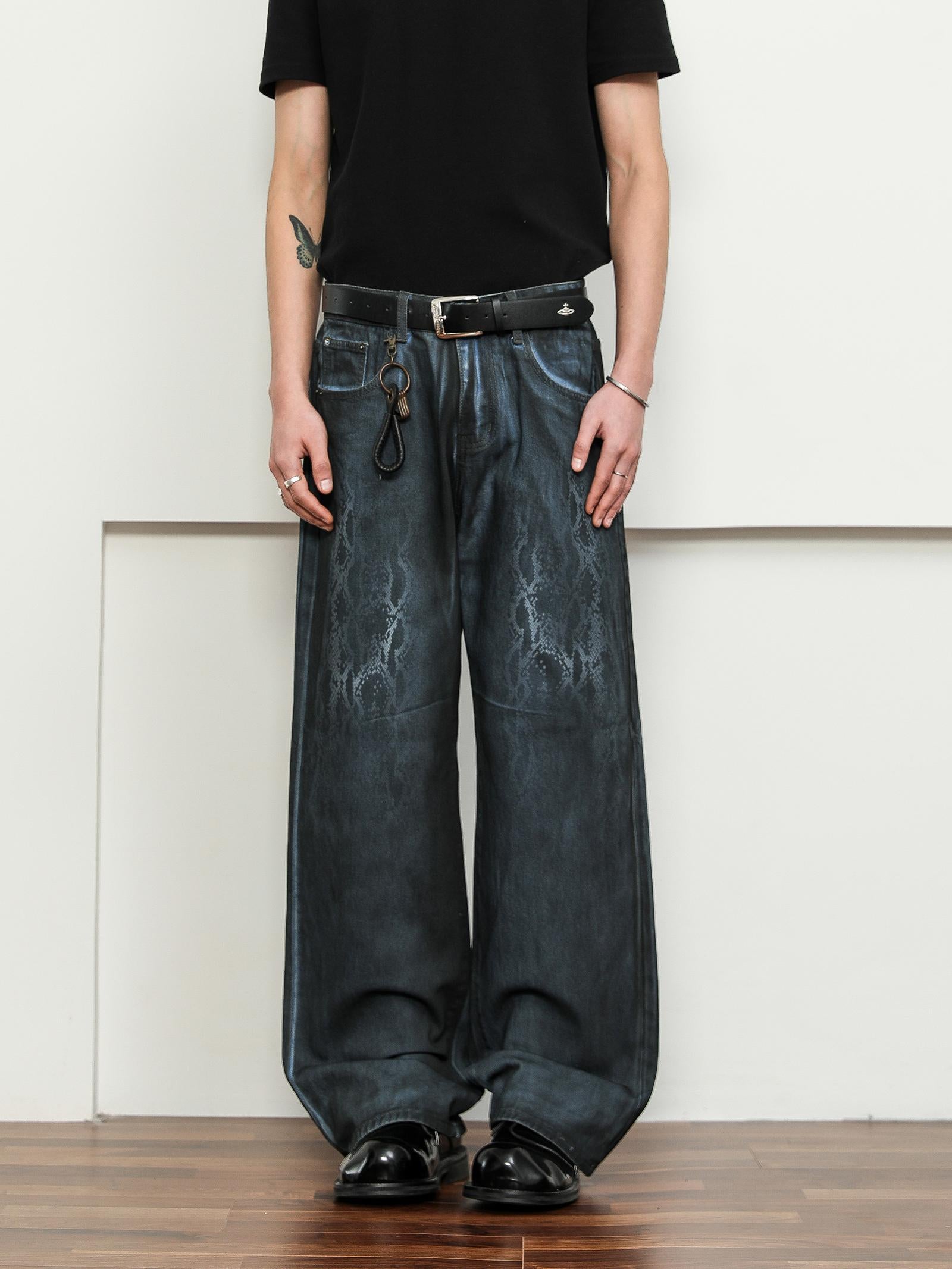 FLYOFF Year of the Snake Limited Python Jeans