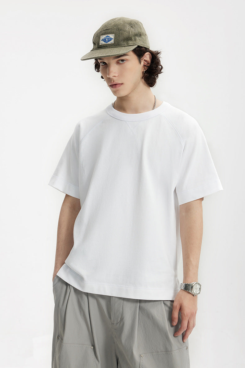 Inflation Retro Shoulder Hem Split Tee