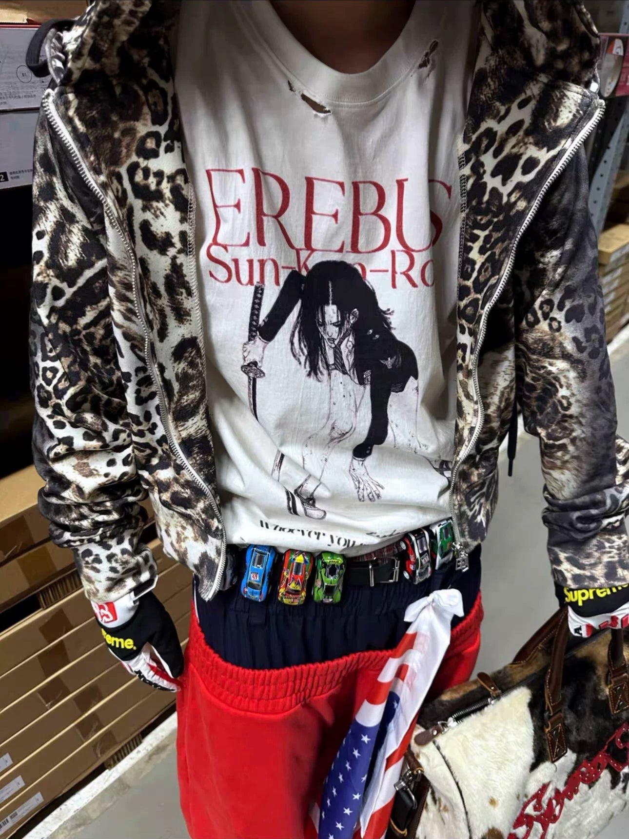 EREBUS Ripped Loose Casual Tee