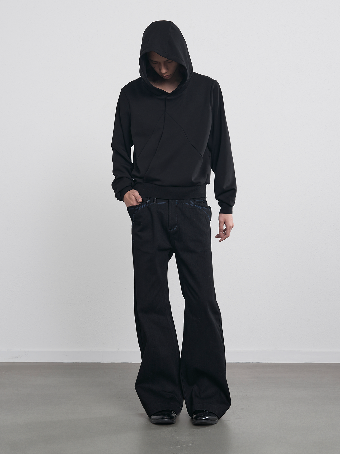BEVAN UP Modal Hooded Casual Sweater