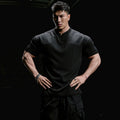 Muscle Dog Banged Nailed Loose Casual Henley Shirt Tee