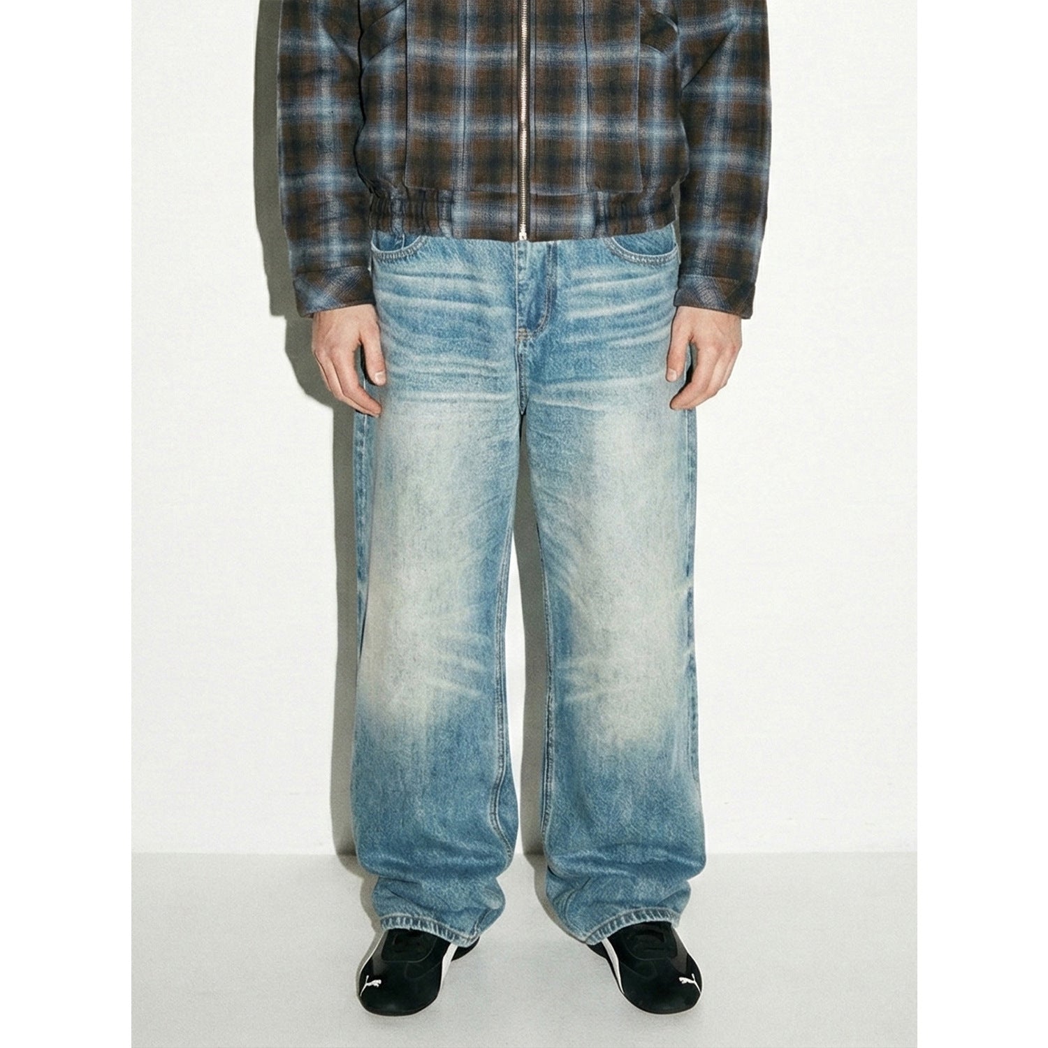 MADEEXTREME Vintage Loose Casual Straight Jeans
