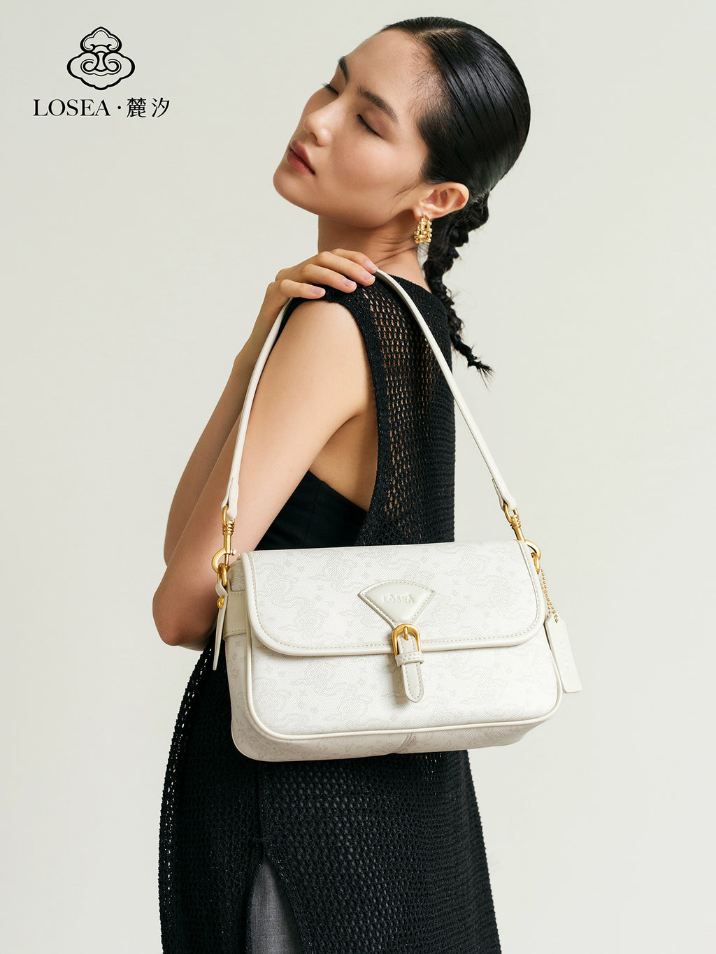 LOSEA Ruyi Moire Underarm Shoulder Bag