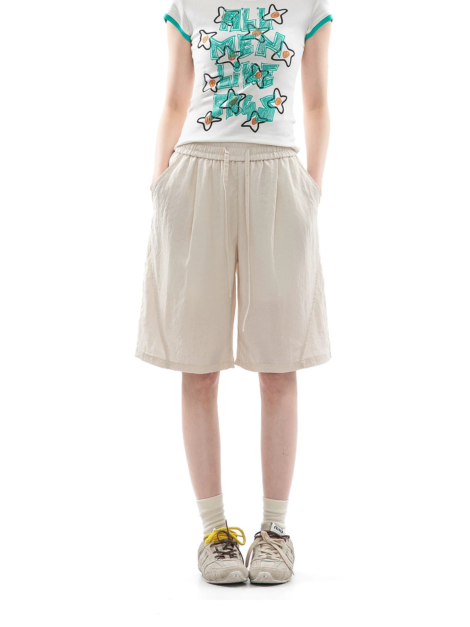 CHANT2nd Wide-leg Casual Shorts