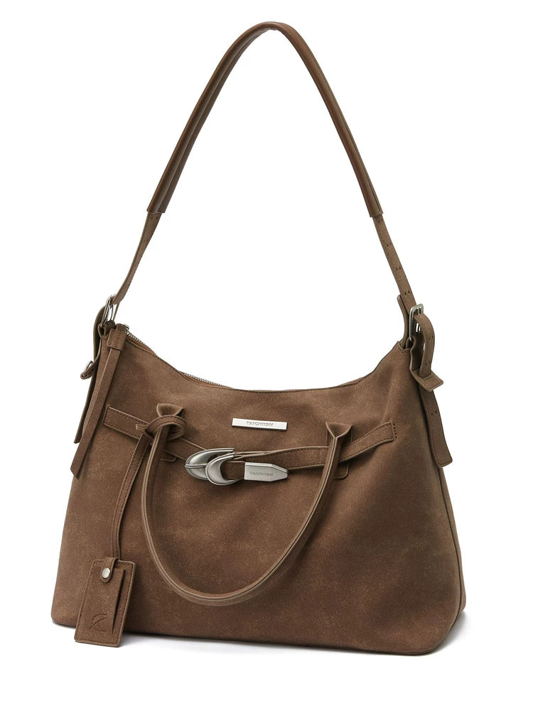 TAICHIISM Hand Bag Dual-purpose Buckle Suede Tote Bag