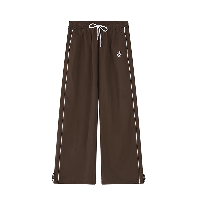 US Casual Wide Leg Parachute Pants Street Hip Hop Sweatpants