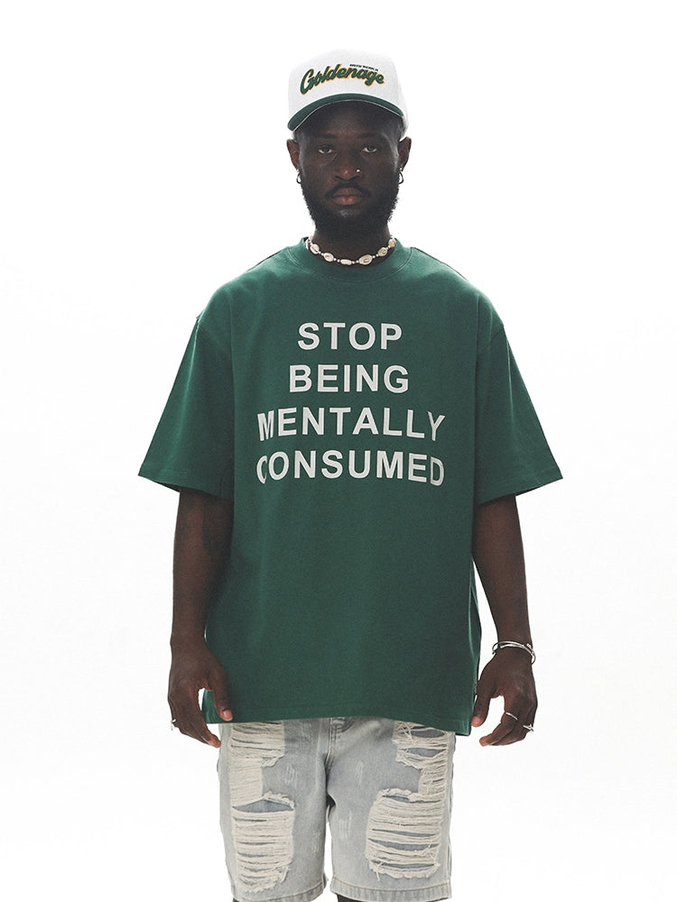 UNTILWERICH Heavy Street Letter Print Tee