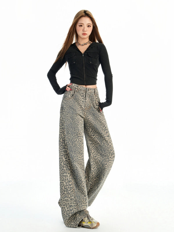 KPSR Vintage Old Leopard Jeans