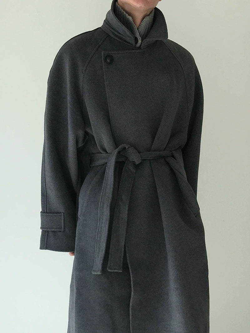 COLN Loose Lace-up Coat